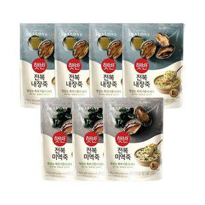 햇반죽 전복내장죽 420g x4개+전복미역죽 420g x3개