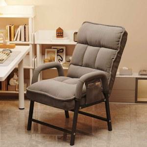 리클라이너 1인 안락의자 사무실 체어 다크그린 없는 수면 등받이 알루미늄 가죽 소파