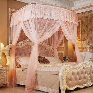 침대 레이스 커튼 모기장 1p 상단 캐노피 높이 조절 펜션 호텔