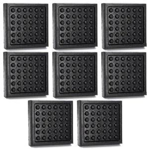 온애이 WRINGKIT 8팩 미끄럼 방지 운동 기구 매트 러닝머신용 인치 소음 감소 고무 패드 하드우드 바닥 카펫 보호용 헤비 듀티 러닝머신