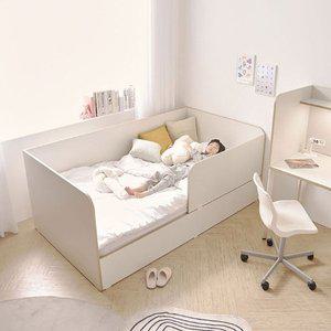 [기타][텐스페이스]도담 키즈 안전가드 데이베드 침대 SS (본넬매트포함) DO5117R(착불)