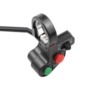 오토바이 스위치 핸들 바 스위치 전기 자전거 스쿠터 경적 회전 신호 켜기끄기 버튼 전등 오토바이 액세서