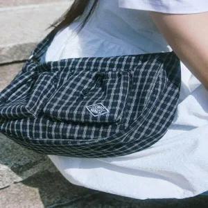 원더플레이스 (꼬모니노즈) 남녀공용 CHECK 2POCKET HOBO BAG (3 COLOR)WW9N3TEAB104