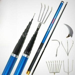 민물 낚시 수초제거기 연못 호수 뜰채 해루질 장비 12m 제거대 수초대