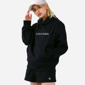 캘빈클라인 남여공용 스탠다드 로고 후드티셔츠