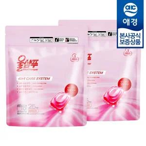 [애경] 울샴푸 오리지널 캡슐세제 25입 x2개