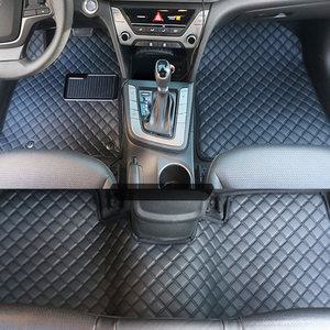 레이 퀼팅 가죽 자동차매트 장판바닥 1+2열