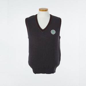 교복조끼 (인덕공고) 와인라인 교복몰 진그레이 조끼