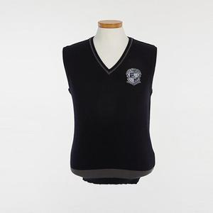 (서울미술고) 조끼 네이비 교복몰 그레이라인 교복조