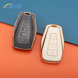 차키케이스 TPU 자동차 원격 키 케이스 커버 껍질 Fob Geely Emgrand X7 EX7 Coolray-자동 스타일링 액세서