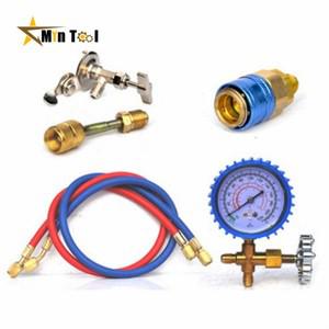 R22 R134A R410 R600 냉매 가정용 에어컨 불화물 추가 도구 키트 프레온 일반 쿨 가스 미터 액세서리
