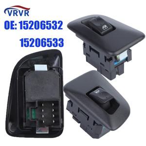 VRVR 15206532 8 핀 후면 왼쪽 오른쪽 창 스위치 레귤레이터 버튼 2003- 2006 Tahoe Escalade Yukon Silver