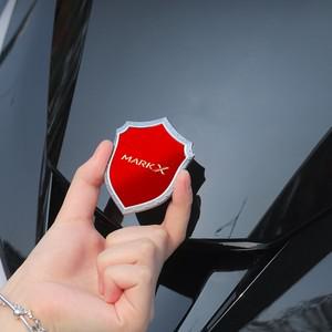 프리우스 튜닝 3D 방패 자동차 스티커 금속 스테인레스 스틸 액세서리 Toyota MARKX grmn 프리미엄 350s 안