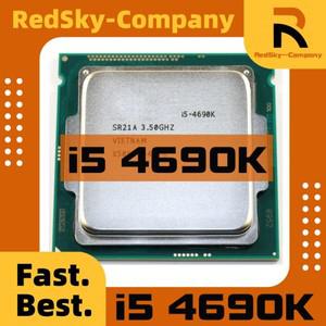 전자 부품 LGA 1150 쿼드 코어 CPU 프로세서 i5 4690K 3.5GHz 6MB 소켓 SR21A