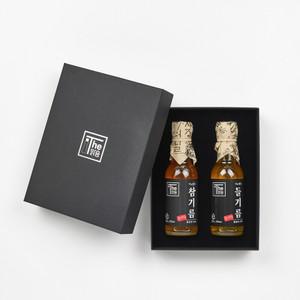 국내산 저온압착 참기름+들기름 선물세트(쇼핑백 포함)