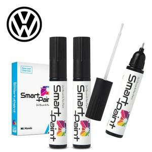 LC9A 퓨어화이트 폭스바겐 붓펜+투명 세트 HL 차량용 카페인트 자동차도색 붓페인트