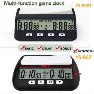 디지털 체스 타이머 시계 다기능 카운트 업 다운 정밀 게임 스톱워치 YS9901 YS902