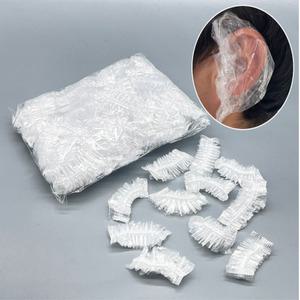 일회용 위생 비닐 이어캡 귀 방수 커버 100개 싸개 염색약 샤워 마개 염색용 미용실 미용 보호 덮개 캡