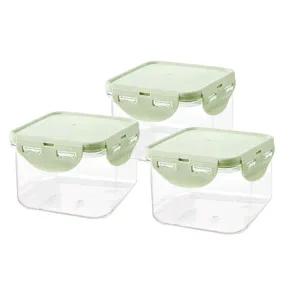 락앤락 LBF855 비스프리 밀폐용기 퓨어 정사각 860ml X3개세트