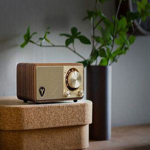 산진라디오 M1 블루투스 휴대용 라디오 원목 소형 미니