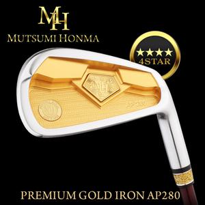 무쯔미혼마 4스타 금장 남성용 8개 프리미엄 단조 아이언 세트 AP280