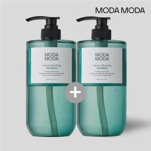 모다모다 (대용량 980ml) 네이쳐 리프레싱 탈모 증상 완화 샴푸 코튼머스크향 한정 2개 세트