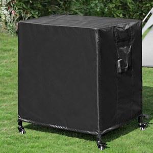 WEASHUME 야외 그릴 카트 커버 - 방수 피자 오븐 스탠드 헤비 듀티 음식 준비 테이블