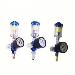 인라인 오일 워터 공기 필터 어댑터가있는 EU 압력 도구 스프레이 분리기 조절기 US JP