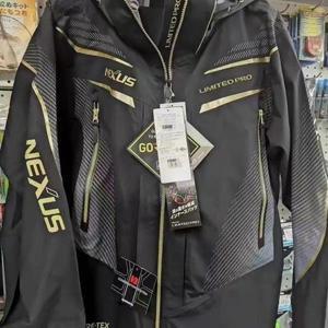 2024 새로운 낚시 의류 얇은 3 층 고무 방풍 자켓 바위 코트 작업복 투피스 RA-112U