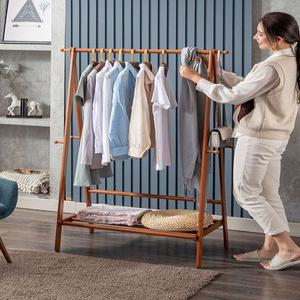접이식 원목 행거 옷걸이 나무행거 수납 랙 목재 스탠드형