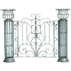 엔틱대문 철제 전원주택 야외캔들홀더 휀스 난간 복고풍 고리 안뜰 가든 경계 소품 정원