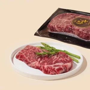 [냉장] 한우 채끝 스테이크 1++(9)등급 200g(팩)