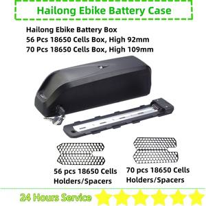 56 52 50 60 65 70 개 18650 셀 Ebike 배터리 박스 솔루션 Hailong G56 G70 Hailong Shark 다운 튜브 배터