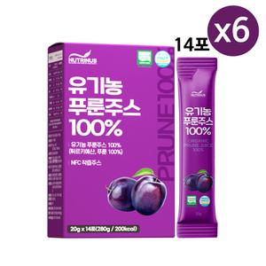 유기농 푸룬주스 푸른주스 쥬스 100% 임산부 스틱 14포 14포x6박스