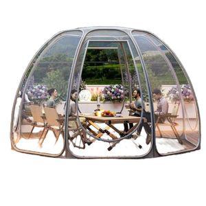 투명텐트 6각 우레탄창 쉘터 비닐 감성 포장마차천막 접이식