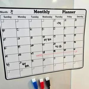 붙이는 캘린더 화이트보드 자석 일정표 달력 (WFGP5GA)