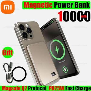 Xiaomi 10000mAh 얇은 자기 무선 보조베터리 PD25W iPhone Samsung 용 Magsafe 용 고속 충전 휴대용 외장