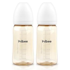 하이비 아기 유아 젖병 270ml 트윈팩 화이트 젖꼭지 L