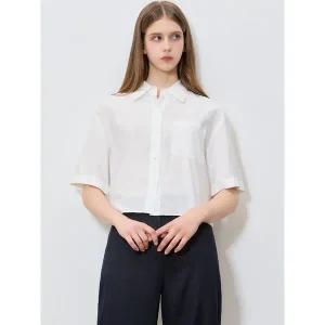 [리스트]쿨링 오버핏 턴업 반팔 셔츠 택가격 128000원 _P401730191