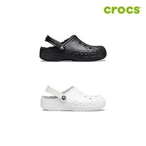 [크록스 정품] 바야 라인드 클로그 공용 털샌들 205969 2종 택1