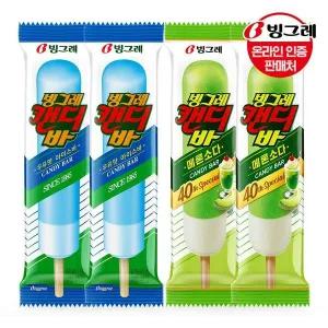 [빙그레] 캔디바 2종 40개 /아이스크림/메론소다