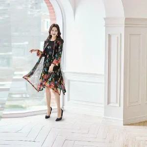 [NS홈쇼핑](강)[까르죠아]꽃밭에서온원피스+카디건세트[35359241]