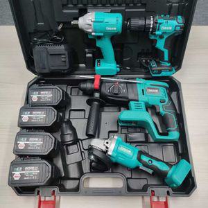 무선 충전식 4종세트 임팩트 드릴 전동드릴 종세트 임팩