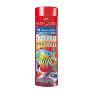 파버카스텔 학용 전문가용 수채 색연필 36색 라운드틴 케이스