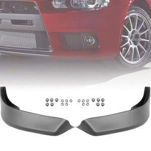 GLEEMAX 프론트 범퍼 립 스포일러 스플리터, 미쓰비시 랜서 2008-2015 JDM 스타일 좌우 밸런스 디퓨저 자동차 에어 댐 친 프로텍터와 호환됨