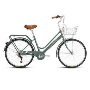 클래식 자전거 26인치 스타일 바구니 일본자전거 입문용 경량