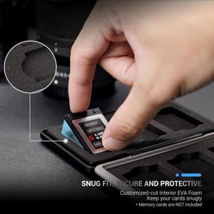 JJC XQD Cfexpress 유형 B 카드 홀더 Nikon Z8 Z9 Z6 II Z7 D4 D850 D5 용 방수 케이스 보관 주최자
