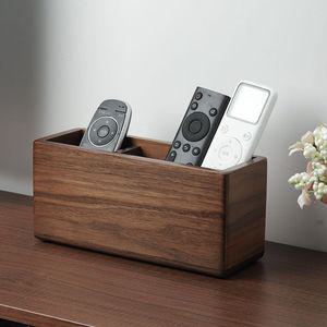 원목리모컨박스 정리대 거치대 난간 리모콘 플러그 배터리