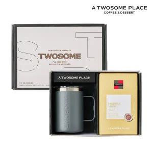 [롯데백화점]투썸플레이스 투썸플레이스 심플 기프트 세트 (스텐머그 그레이) x 1개