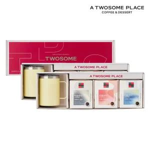 [롯데백화점]투썸플레이스 투썸플레이스 베이직 기프트 세트 (스텐머그 옐로우) x 2개
